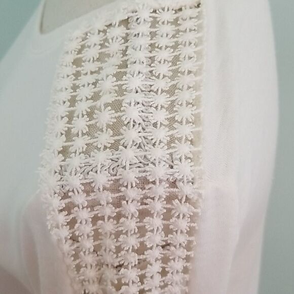 Ann Taylor Loft Crocheted long sleeve Top, SP - Picture 4 of 8